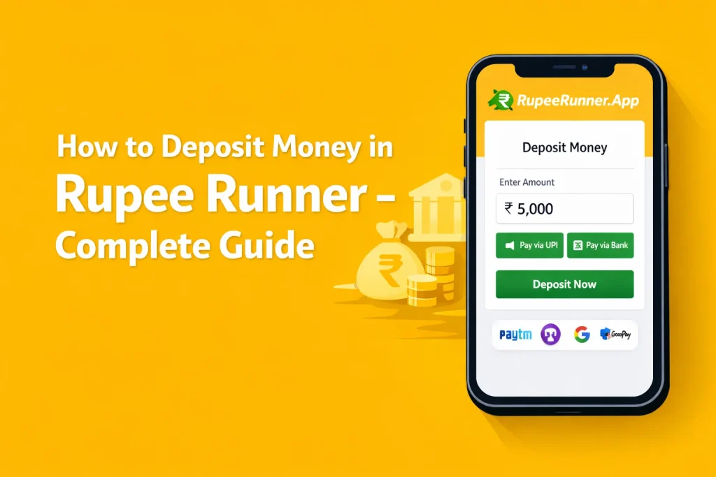 How to Deposit Money in Rupee Runner