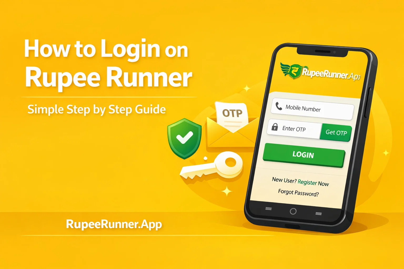 How to Login on Rupee Runner