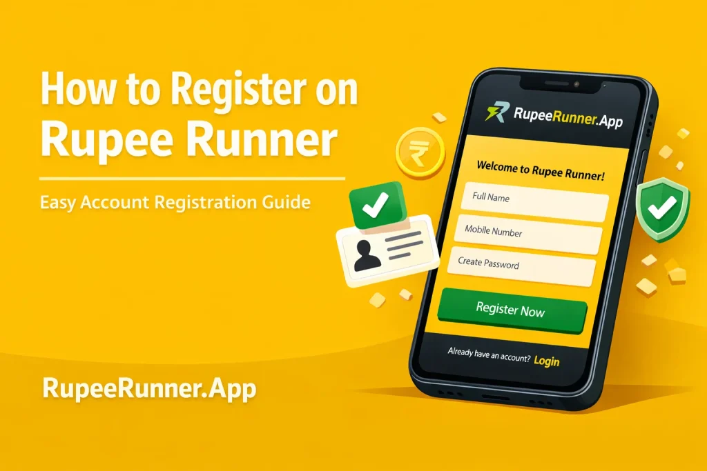 How to Register on Rupee Runner