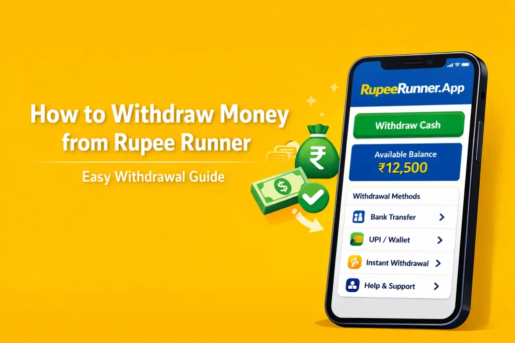 How to Withdraw Money from Rupee Runner